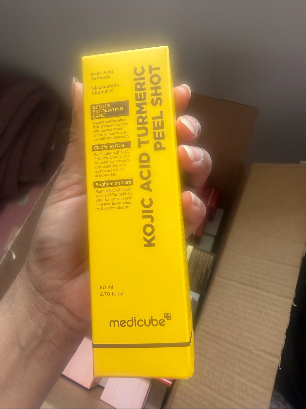 medicube Kojic Acid Turmeric Peel Shot – Brightening Yellow Facial Serum